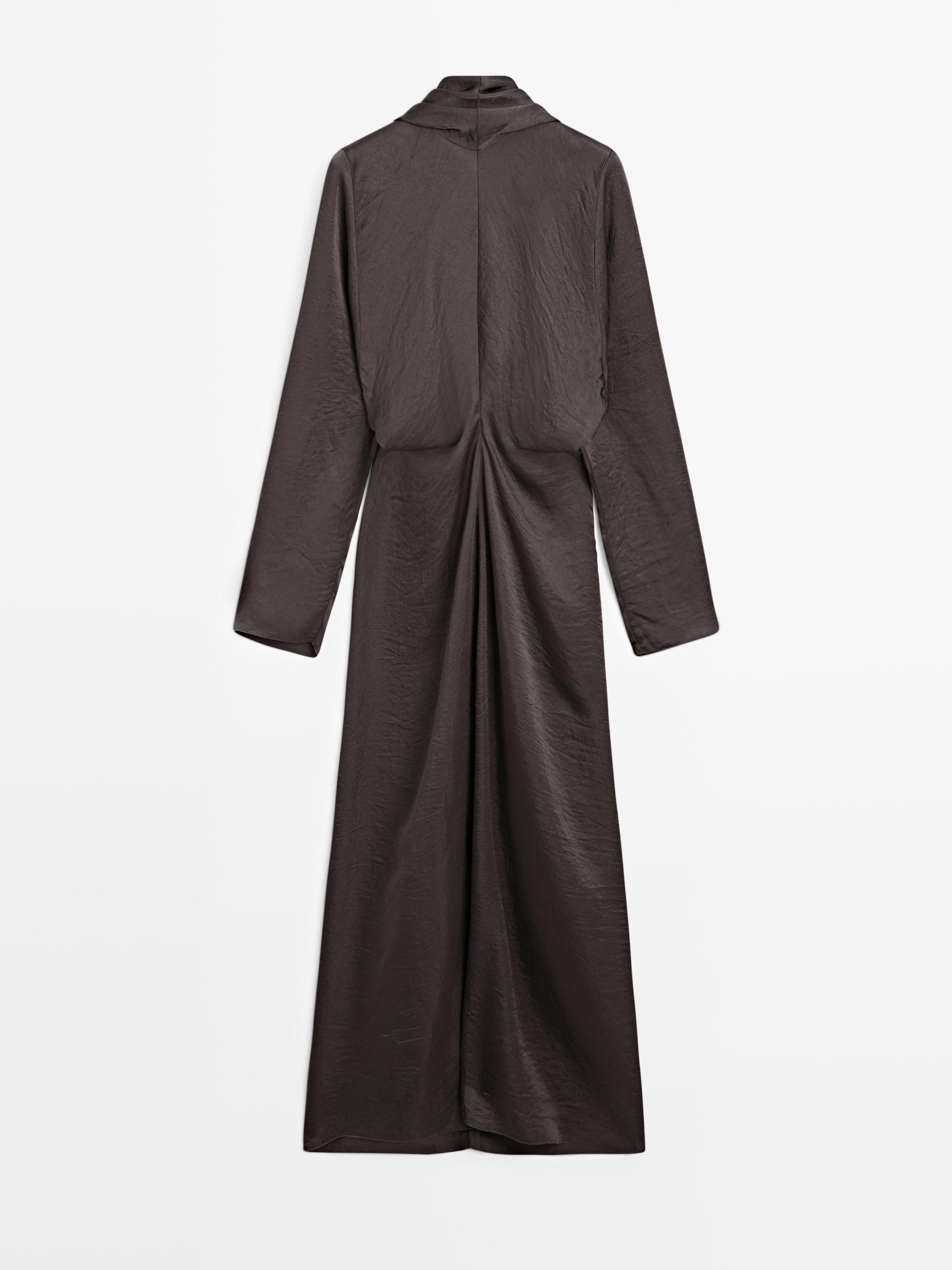 Long flowing dress with tie - STUDIO